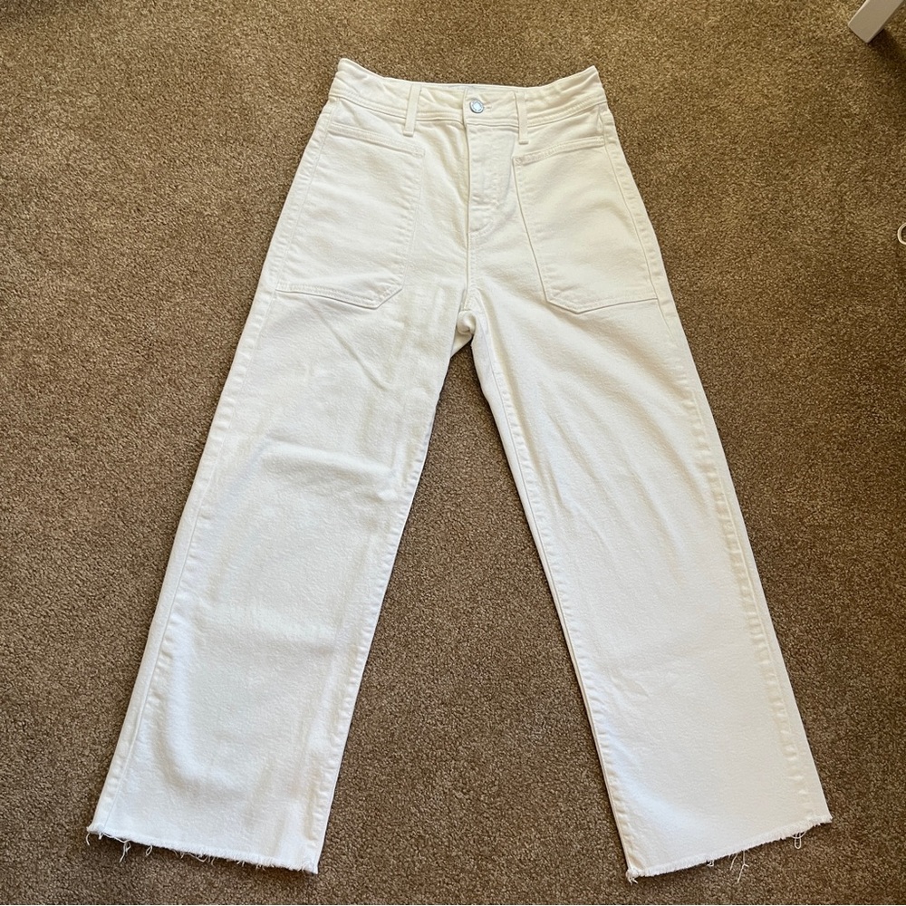 White Wide Leg Jeans
